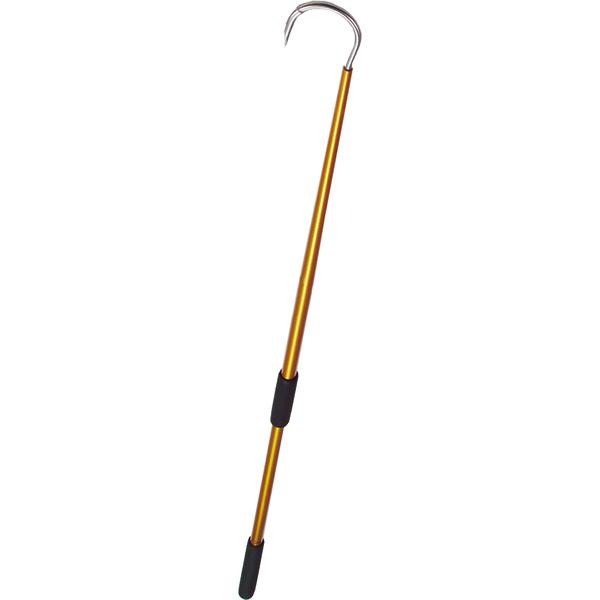 Aftco 6 Feet Gold Anodized Aluminum Fishing Gaff - 3 Inch Hook Throat –