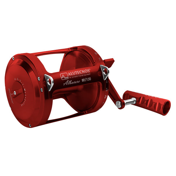 Alutecnos Albacore 80/130 One Speed Conventional Reel - Red  Bulluna.com
