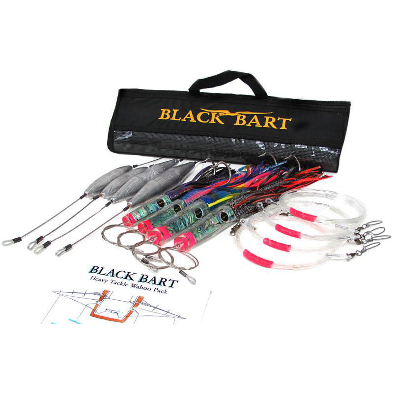 Black Bart Wahoo Rigged Heavy Lure Pack 50-80 Pound Tackle –