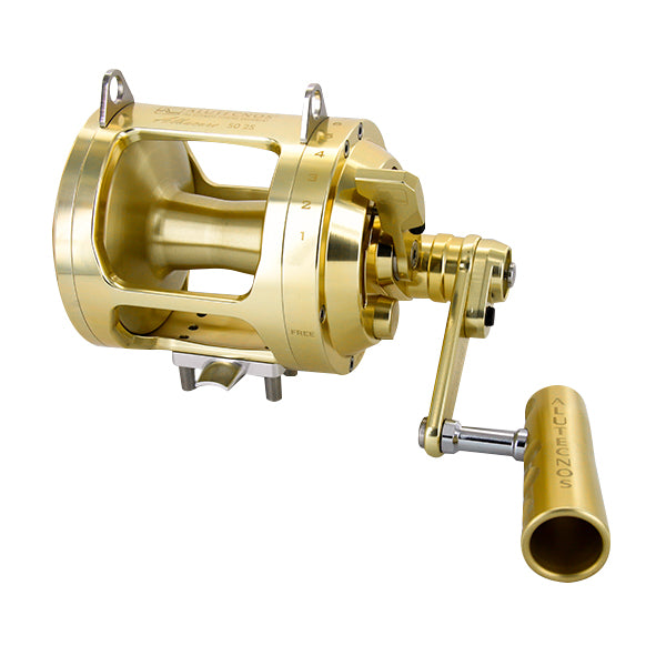 alutecnos fishing reels ALUTECNOS Albacore 50W 2-Speed Conventional Reel Gold
