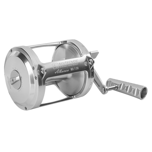 Alutecnos Albacore 80/130 One Speed Conventional Reel - Silver Bulluna.com Alutecnos Albacore 80/130 One Speed Conventional Reel - Silver Bulluna.com