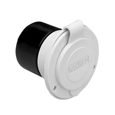 Marinco 15A 125V On-Board Charger Inlet - Front Mount - White [150BBIW] - Bulluna.com