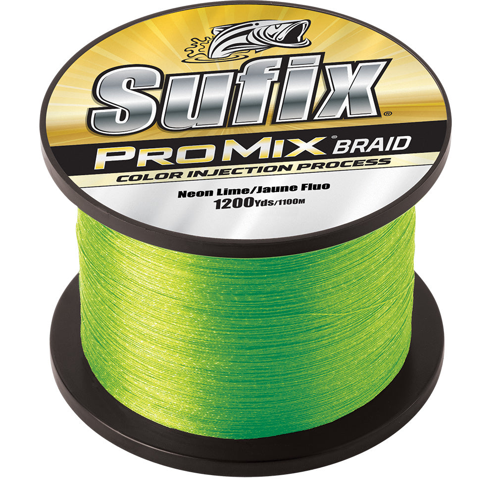 Sufix ProMix Braid - 50lb - Neon Lime - 1200 yds [630-350L