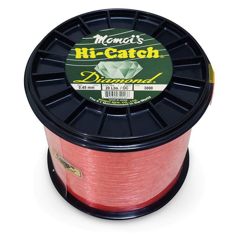 20lb mono fishing line Momoi Hi-Catch Diamond Nylon Monofilament Line 20 Pounds 3000 Yards