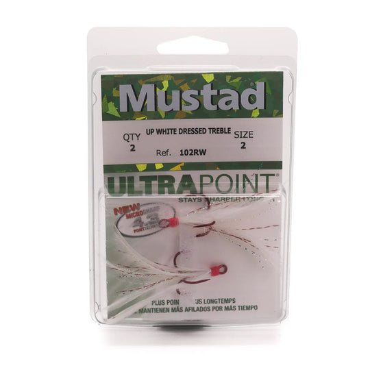 Mustad Dressed Round Bend Treble Hook