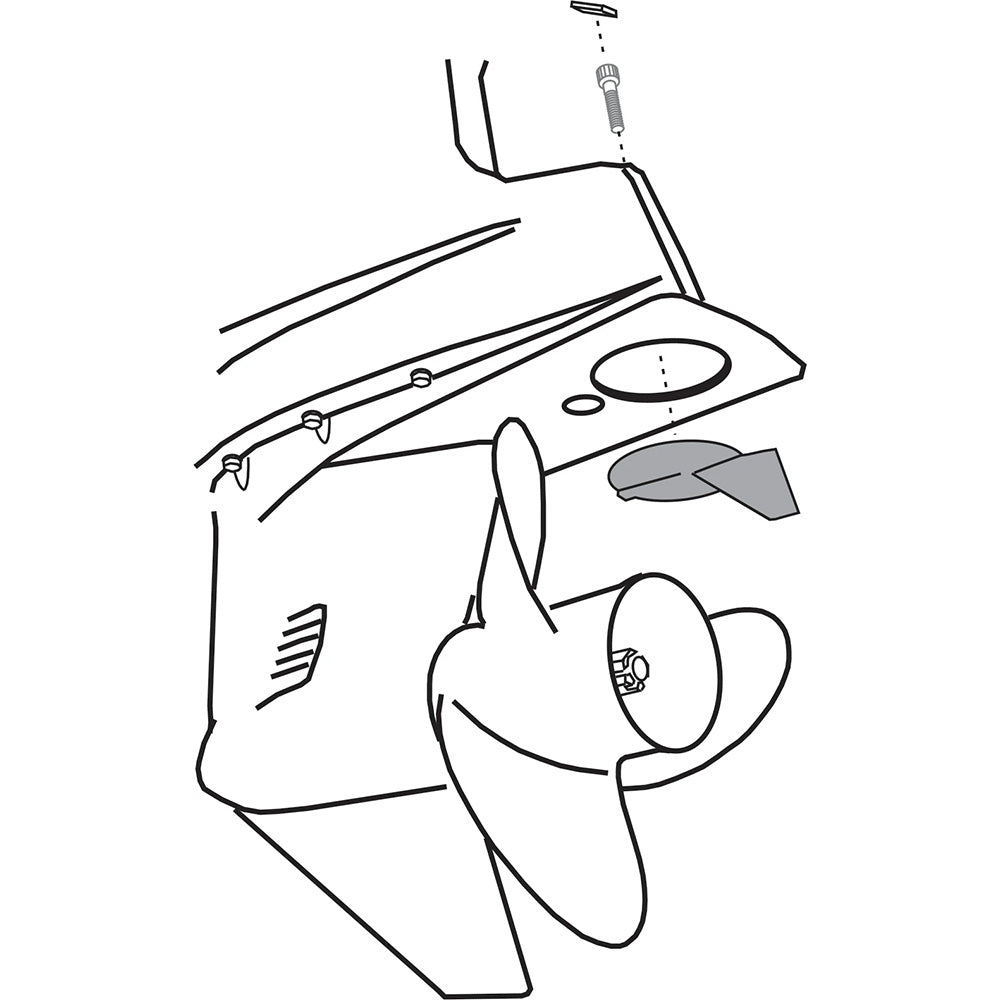 Performance Metals Yamaha Trim Tab Anode - 150-225 hp - Aluminum [00125A]