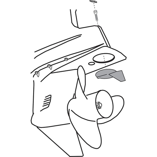 Performance Metals Yamaha Trim Tab Anode - 150-225 hp - Aluminum [00125A]