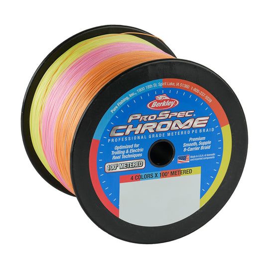Berkley ProSpec Chrome 4 x 100' Metered Braid - 130lb - 3000yd [1641081]
