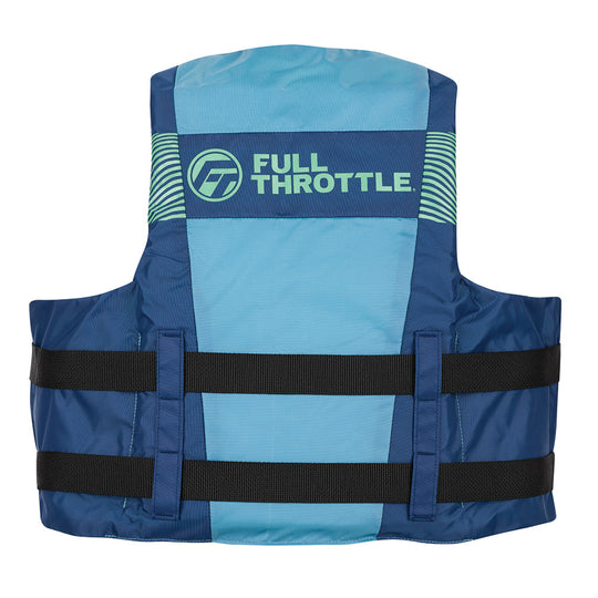 Full Throttle Adult Nylon Life Jacket - L/XL - Blue [112200-500-050-26]