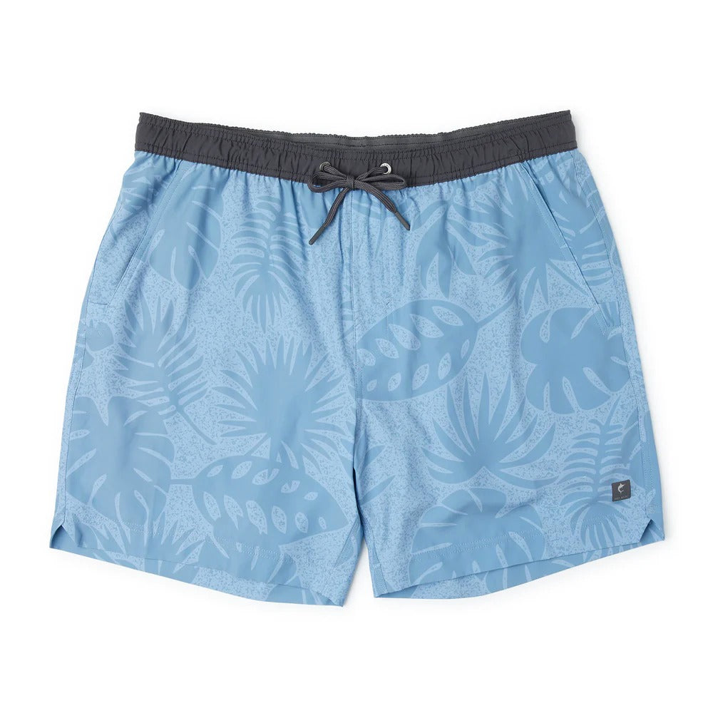 Pelagic Leiday Elastic Waist Lined Shorts 17" - SLATE Size L (HN)