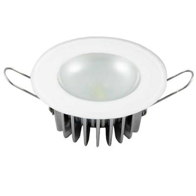Lumitec Mirage - Flush Mount Down Light - Glass Finish - 3-Color Red/Blue Non Dimming w/White Dimming [113198]