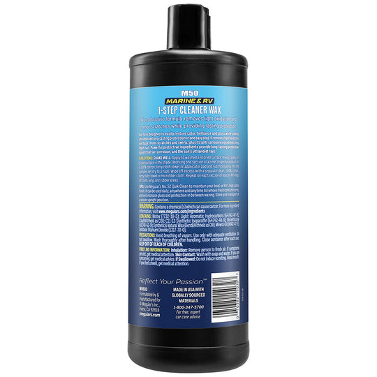 Meguiar's #50 Boat/RV Cleaner Wax - Liquid 32oz [M5032]