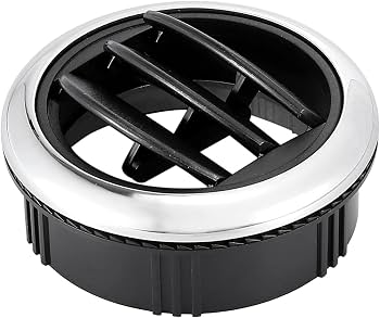 X AUTOHAUX Round AC Air Outlet Vent Louvered Dashboard Electroplate Knob for RV Bus Boat Yacht Caravan - 87mm/75mm