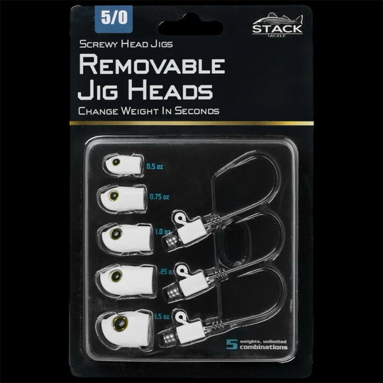 Stack Tackle  Screwy Head Jigs, 5/0 Hook Size