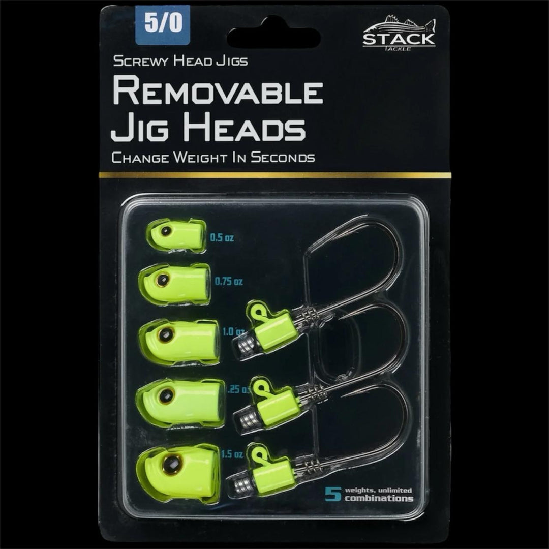 Stack Tackle  Screwy Head Jigs, 5/0 Hook Size
