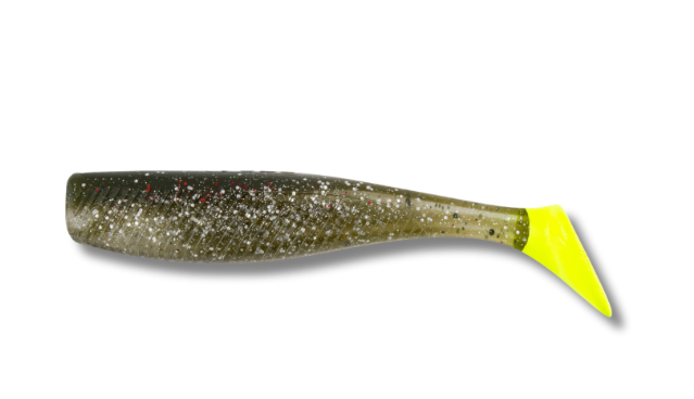 Quiver Shad 4 inch 5/pk with 1/4 oz Vudu Jig Head