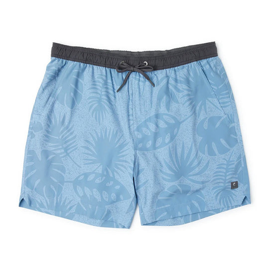 Pelagic Leiday Elastic Waist Lined Shorts 17" - SLATE Size M (HN)