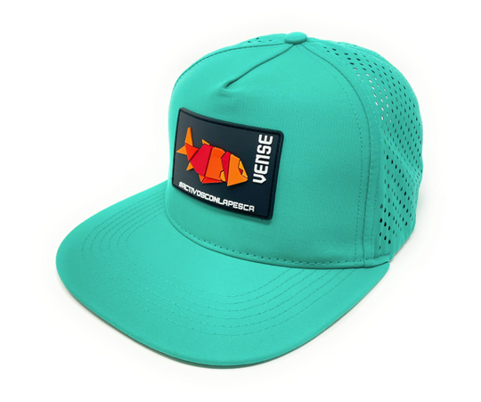 Vense Snapback Cap whith Rubber Patch - Green
