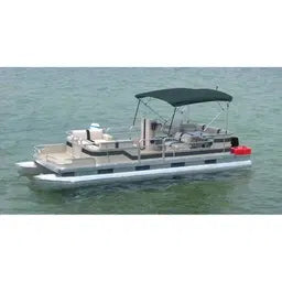 Carver 4 Bow Square Tube Pontoon Top with Boot (Pacific Blue)