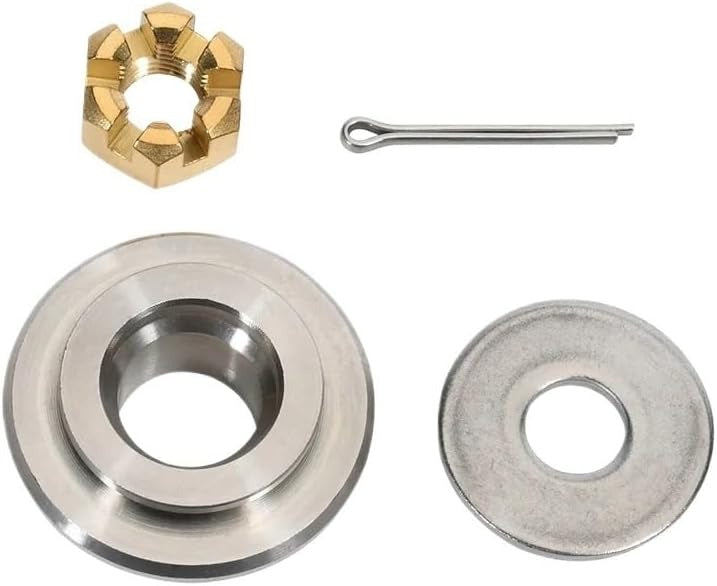 Yamaha 9.9HP–15HP Outboard Propeller Hardware Kit | Spacer, Plate Washer, Castle Nut & Cotter Pin (6E7-45987-01)
