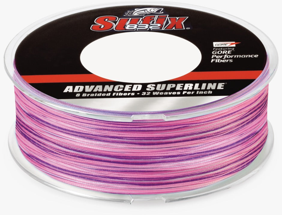 Sufix 660-030SR 832 Advanced Superline, 30 lb Test, 600 Yard Spool, Sunrise (HN)