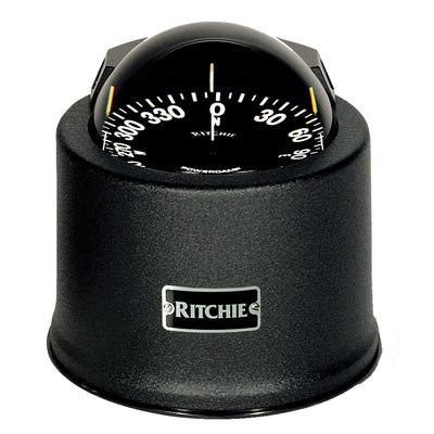 Ritchie SP-5-B GlobeMaster Compass - Pedestal Mount - Black - 5 Degree Card 12V [SP-5-B] - Bulluna.com