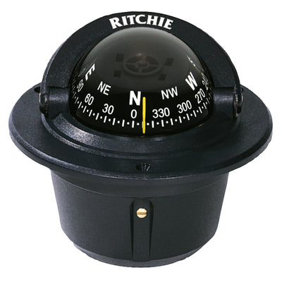 Ritchie F-50 Explorer Compass - Flush Mount - Black [F-50] - Bulluna.com