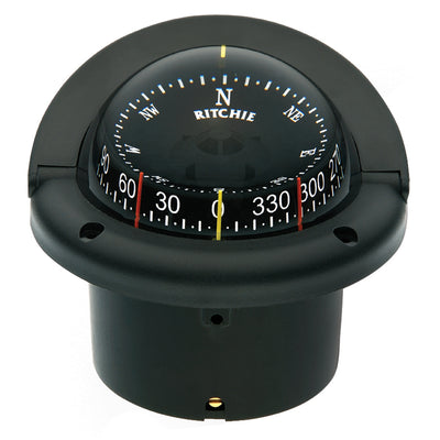 Ritchie HF-743 Helmsman Combidial Compass - Flush Mount - Black [HF-743] - Bulluna.com
