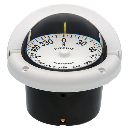 Ritchie HF-742W Helmsman Compass - Flush Mount - White [HF-742W] - Bulluna.com