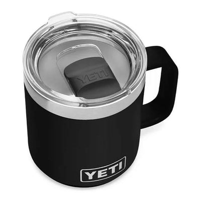 Yeti Rambler 10 Ounce Stackable Mug With Magslider Lid - Black - Bulluna.com