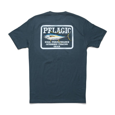 Pelagic Game Fish Tuna Fishing T-Shirt - Smokey Blue