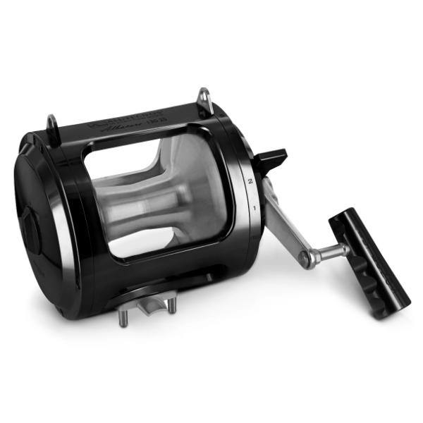 Alutecnos Albacore 130 Two Speed Reel - Black/Silver - Bulluna.com