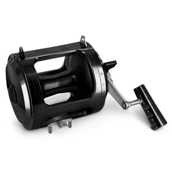Alutecnos Albacore 130 Two Speed Reel - Black - Bulluna.com