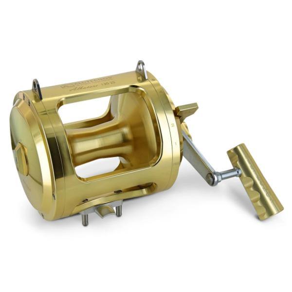 Alutecnos Albacore 130 Two Speed Reel - Gold - Bulluna.com