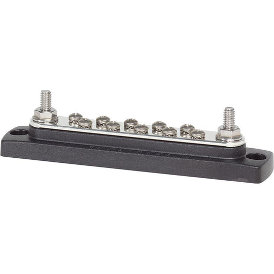 Blue Sea 2301 150AMP Common BusBar 10 x #8-32 Screw Terminal [2301] - Bulluna.com