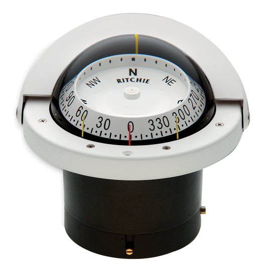Ritchie FNW-203 Navigator Compass - Flush Mount - White [FNW-203] - Bulluna.com