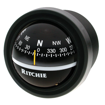 Ritchie V-57.2 Explorer Compass - Dash Mount - Black [V-57.2] - Bulluna.com