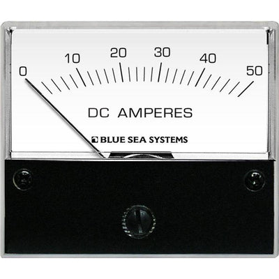 Blue Sea 8022 DC Analog Ammeter - 2-3/4 Face, 0-50 AMP DC [8022] - Bulluna.com