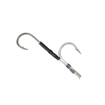 Black Bart Double Hookset Stainless Steel -  7/0