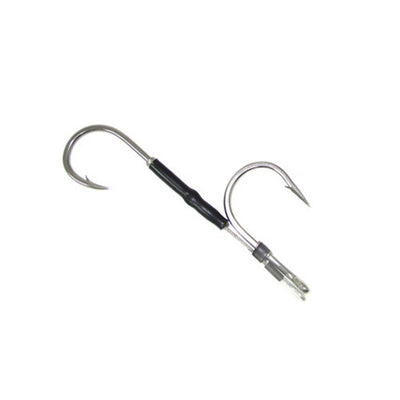 Black Bart Double Hookset Stainless Steel -  7/0 - Bulluna.com