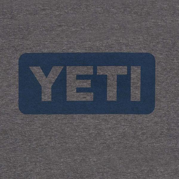 Yeti Logo Badge Grey Short Sleeve Tee Shirt - Bulluna.com