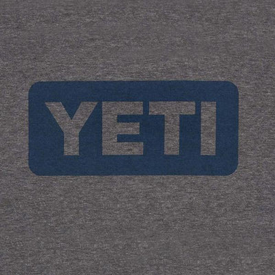 Yeti Logo Badge Grey Short Sleeve Tee Shirt - Bulluna.com