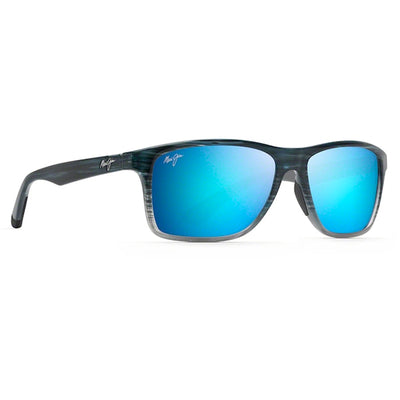 Maui Jim Onshore Blue Black Stripe Fade - Blue Hawaii Sunglasses - Bulluna.com