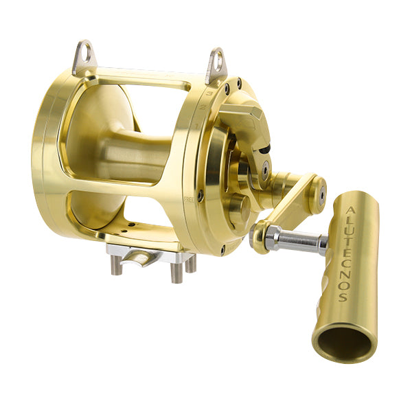 Alutecnos Albacore 50 Narrow One Speed Conventional Reel - Gold