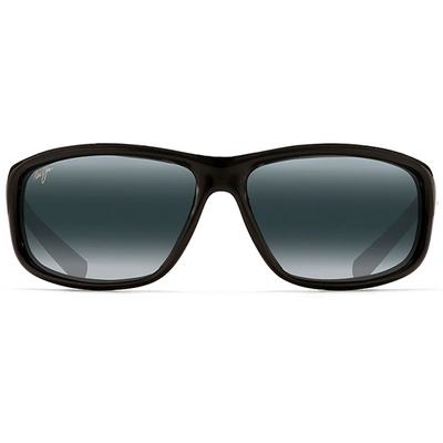 Maui Jim Spartan Reef Gloss Black - Neutral Grey Sunglasses - Bulluna.com
