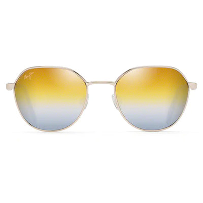 Maui Jim Hukilau Gold Metal - Dual Mirror Gold to Silver Sunglasses - Bulluna.com