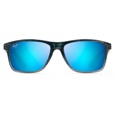 Maui Jim Onshore Blue Black Stripe Fade - Blue Hawaii Sunglasses - Bulluna.com
