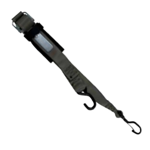 Tough Guy Deluxe Gunwale Tie Down With S-hook And Snap Hook - 8 Feet