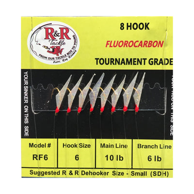 R&R Tackle Fluorocarbon Bait Rig - Size 6 - Bulluna.com