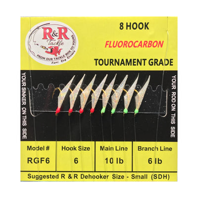 R&R Tackle Fluorocarbon Bait Rig - Size 6 - Bulluna.com